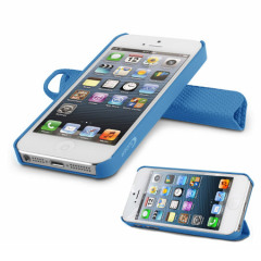 Magnetic Smart Cover and Stand Case for iPhone 5 - Blue