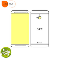 Martin Fields Screen Protector for HTC One- Twin Pack
