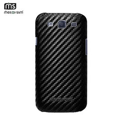 Metal-Slim PU Protective Case for Samsung Galaxy S3 - Black