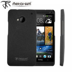 Metal-Slim Sand Blast Protective Case for HTC One - Grey