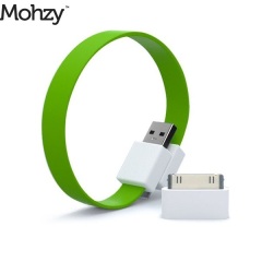 Mohzy Loop Micro USB & Apple iPhone / iPad / iPod Cable - Fresh Lime