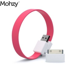 Mohzy Loop Micro USB & Apple iPhone / iPad / iPod Cable - Juicy Pink