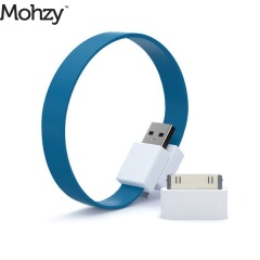 Mohzy Loop Micro USB & Apple iPhone / iPad / iPod Cable - Tidal Blue