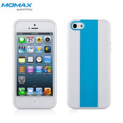 Momax i Case MX Case for iPhone 5 - White Edge with Blue
