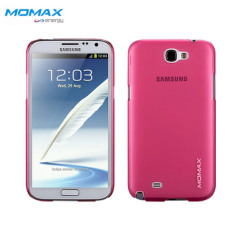 Momax Ultra-Thin Clear Touch Case for Galaxy Note 2 - Pink