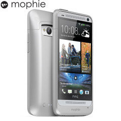 Mophie Juice Pack Case for HTC One - Silver