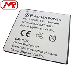 Mugen LG Optimus 2X / 3D Extended Battery  - 1700mAh