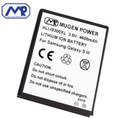 Mugen Samsung Galaxy S3 4600mAh Extended Battery & Back Cover - Blue