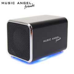 Music Angel Friendz Portable Stereo Speaker - Black