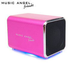 Music Angel Friendz Portable Stereo Speaker - Pink