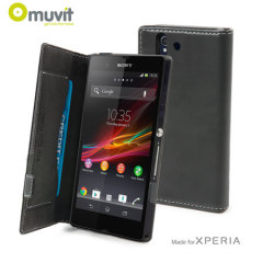 Muvit Sony Xperia Z  Slim Folio Case - Black