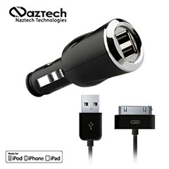 Naztech Gemini 3100mA Rapid Dual USB Charger for Apple Devices