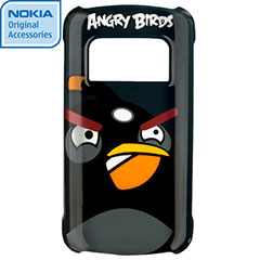Nokia CC-5003 Angry Birds Hard Cover for C7 - Black Bird