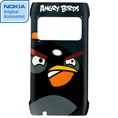 Nokia CC-5004 Angry Birds Hard Cover for X7 - Black Bird