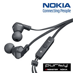 Nokia WH-920 Purity In-Ear Stereo Headphones - Black
