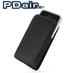 PDair Bumper Compatible Vertical Leather Pouch Case with Belt Clip - iPhone 4S / 4