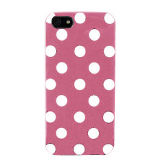 Polka Dot Case for iPhone 5 - Pink