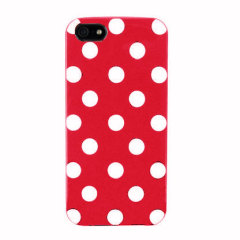 Polka Dots Case For iPhone 5 - Red