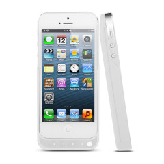 Power Jacket Case 2000mAh for iPhone 5 - White