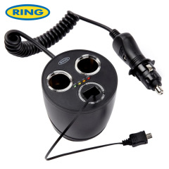 Ring Multisocket 12V Battery Analyser with Micro USB Port