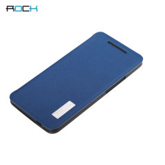 Rock Elegant Side Flip Case For HTC One - Lake Blue