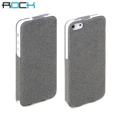 Rock Eternal Vertical Leather Style Case for iPhone 5 - Grey