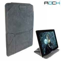 Rock Leather Pouch Case and Stand for iPad 2 / 3/ 4