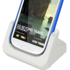 Samsung Galaxy S3 Case Compatible Dual Charging Dock - White