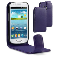 Samsung Galaxy S3 Mini Flip Case - Purple