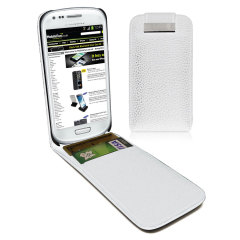 Samsung Galaxy S3 Mini Flip Case - White