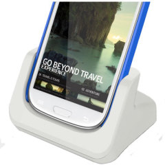 Samsung Galaxy S4 / S3 Case Compatible Dock - White