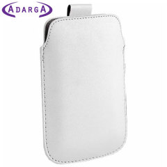 SD Leather Style Pouch Case for Samsung Galaxy S3 - White