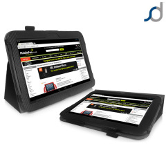 SD Stand and Type Case for Google Nexus 10 - Carbon Fibre Black