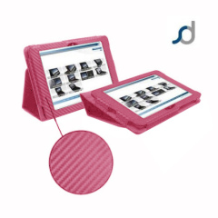 SD Stand and Type Case for Kindle Fire HD - Pink Carbon