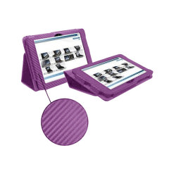 SD Stand and Type Case for Kindle Fire HD - Purple Carbon