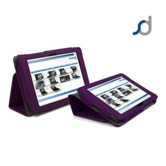 SD Stand and Type Case for Kindle Fire HD - Purple