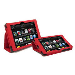 SD Stand and Type Case for Kindle Fire HD - Red