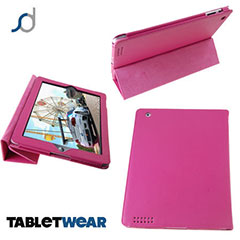 SD Tabletwear Case for iPad 4 / 3 / 2 with Smart Cover Front - Pink