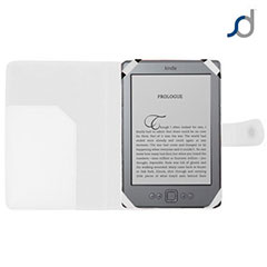 SD TabletWear Leather Style Book Case for Amazon Kindle - White