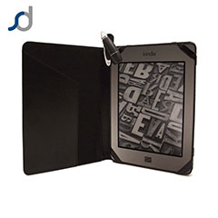 SD TabletWear Leather Style Case and Light for Kindle Touch - Black