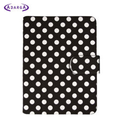 SD TabletWear Leather Style Kindle Paperwhite Cover - Polka Black