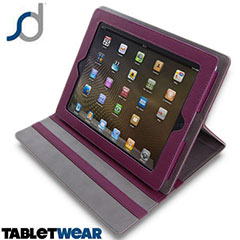 SD TabletWear LuxFolio  iPad 4 / 3 / 2 Case - Purple