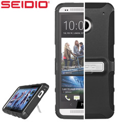 Seidio ACTIVE Case for HTC One with Kickstand - Black