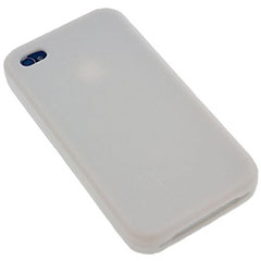 Silicone Case For iPhone 4 - White
