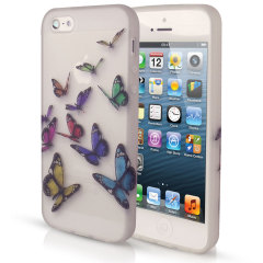 Silicone Case for iPhone 5 - Butterfly Design