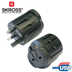 Skross Travel Worldwide Adapter with USB