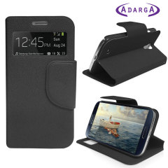 Sonivo Sneak Peek Flip Case for Samsung Galaxy S4 - Black