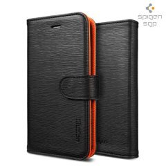 Spigen SGP Illuzion Wallet Case for iPhone 5 - Black/Orange