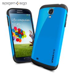 Spigen SGP Slim Armour Case for Samsung Galaxy S4 - Blue