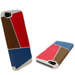 STK Art Deco Case for iPhone 5 - Red / Blue